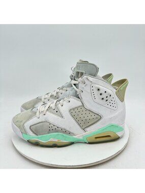 Nike Air Jordan 6 Women Size 10.5 DQ4914-103 White Mint Foam Basketball Shoes